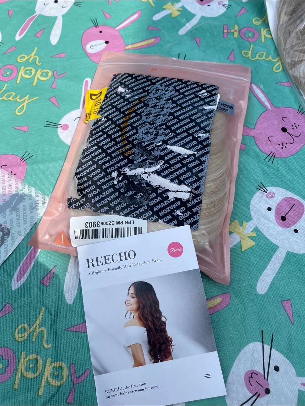 Reecho Blonde halo Clip-In Hair Extensions